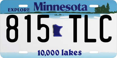 MN license plate 815TLC