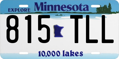 MN license plate 815TLL