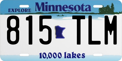 MN license plate 815TLM