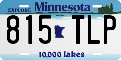 MN license plate 815TLP