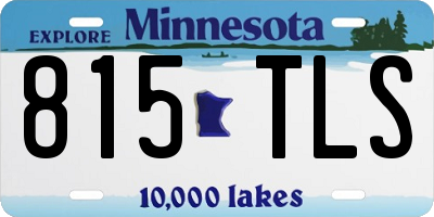 MN license plate 815TLS