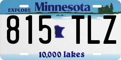 MN license plate 815TLZ