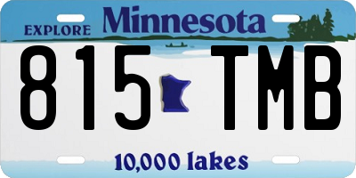 MN license plate 815TMB