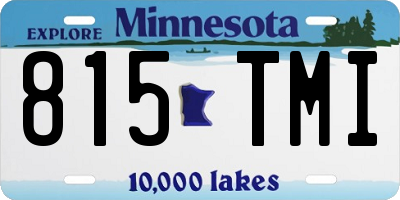MN license plate 815TMI