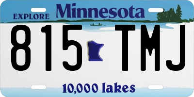 MN license plate 815TMJ
