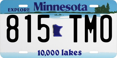 MN license plate 815TMO
