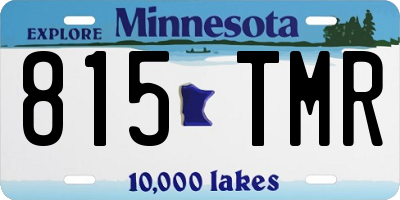 MN license plate 815TMR