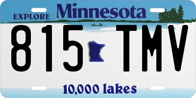 MN license plate 815TMV