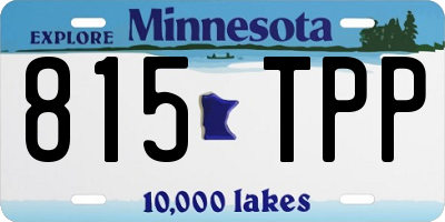 MN license plate 815TPP