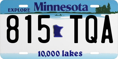 MN license plate 815TQA