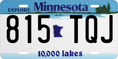 MN license plate 815TQJ