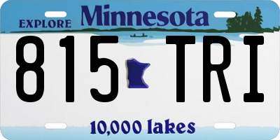 MN license plate 815TRI