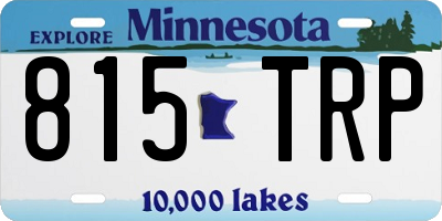 MN license plate 815TRP