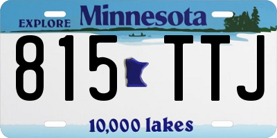 MN license plate 815TTJ
