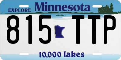MN license plate 815TTP