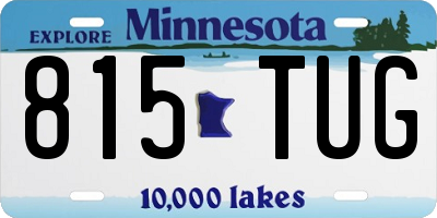 MN license plate 815TUG