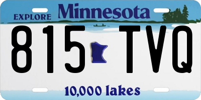MN license plate 815TVQ