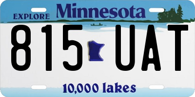 MN license plate 815UAT