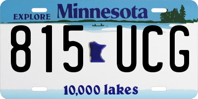 MN license plate 815UCG