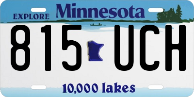 MN license plate 815UCH