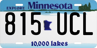 MN license plate 815UCL