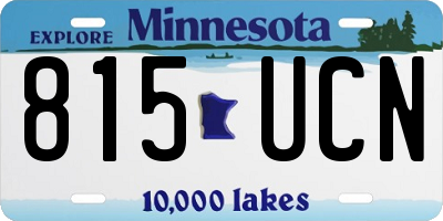 MN license plate 815UCN