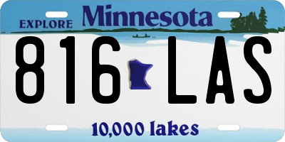 MN license plate 816LAS