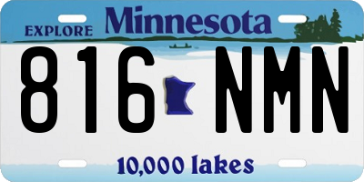 MN license plate 816NMN