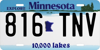 MN license plate 816TNV