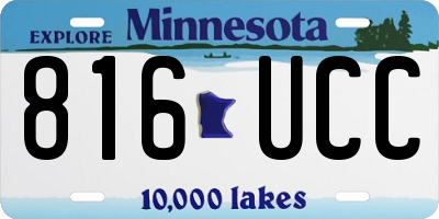 MN license plate 816UCC