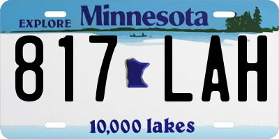 MN license plate 817LAH