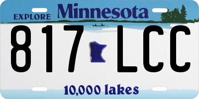 MN license plate 817LCC