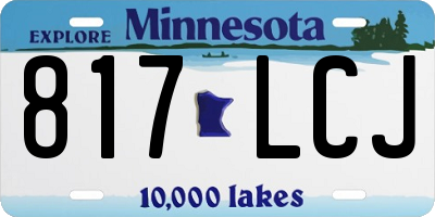 MN license plate 817LCJ