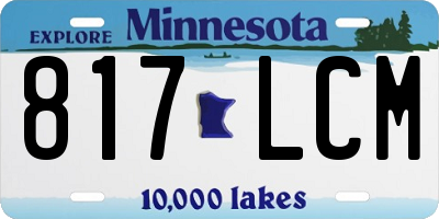 MN license plate 817LCM