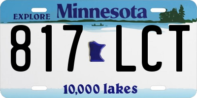 MN license plate 817LCT