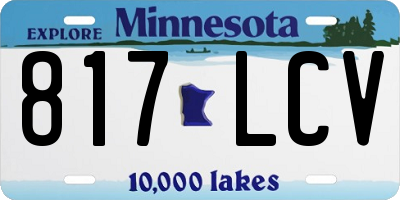 MN license plate 817LCV