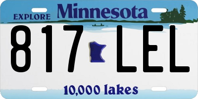 MN license plate 817LEL