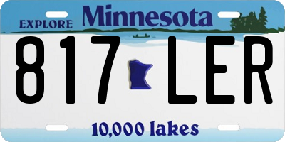 MN license plate 817LER