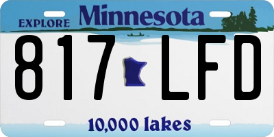 MN license plate 817LFD