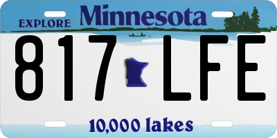 MN license plate 817LFE
