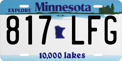 MN license plate 817LFG