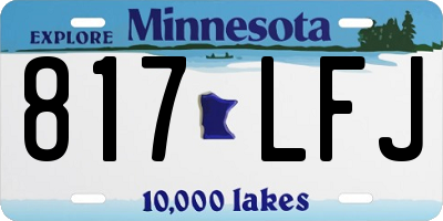 MN license plate 817LFJ