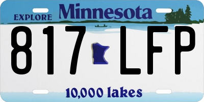 MN license plate 817LFP