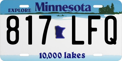 MN license plate 817LFQ