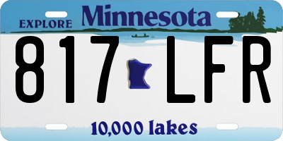 MN license plate 817LFR