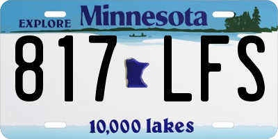 MN license plate 817LFS