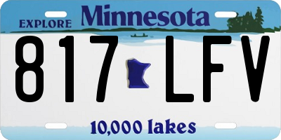 MN license plate 817LFV