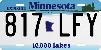 MN license plate 817LFY