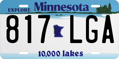 MN license plate 817LGA