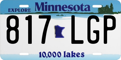 MN license plate 817LGP